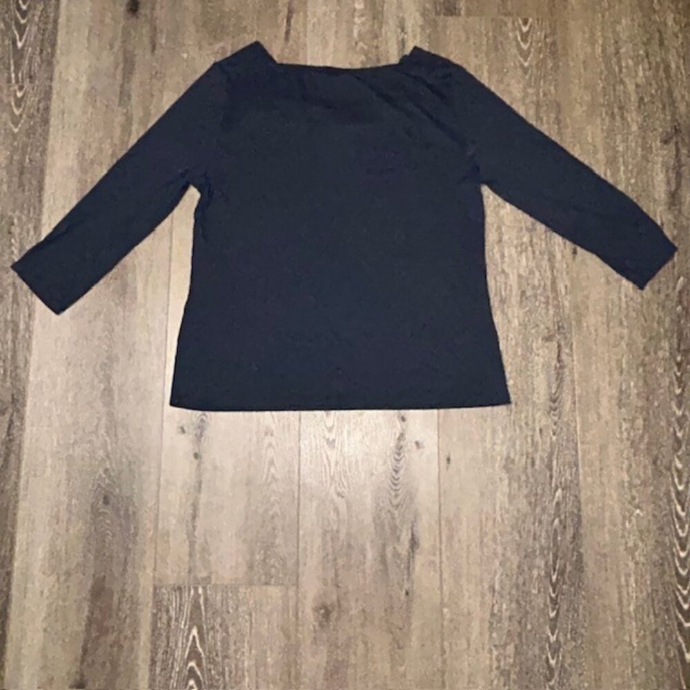 Tommy Hilfiger Women's Navy Blue Long Sleeve Shirt Size XL - Picture 5 of 5